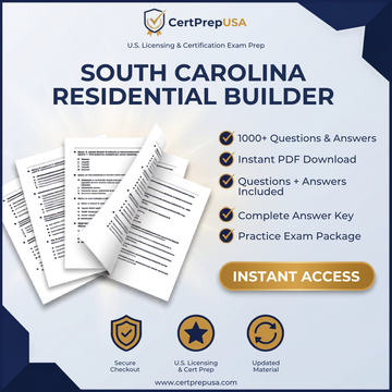 South Carolina Residential Builder Practice Exam – Instant PDF