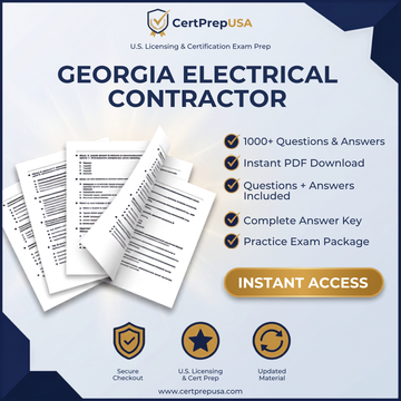 Georgia Electrical Contractor Practice Exam (Class I & II) – Instant PDF