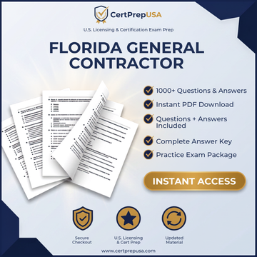 Florida Certified General Contractor (CGC) Practice Exam – Instant PDF