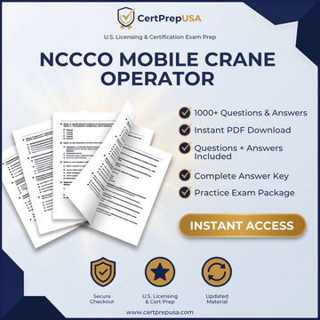 NCCCO Mobile Crane Operator Written Practice Exam – Instant PDF
