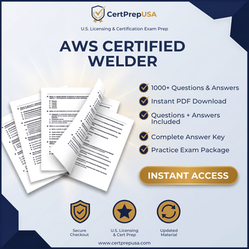 AWS Certified Welder (CW) Practice Exam – Instant PDF Download